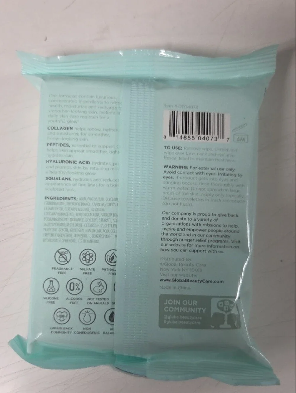 2 Smooth & Lift Collagen Cleansing Cloths